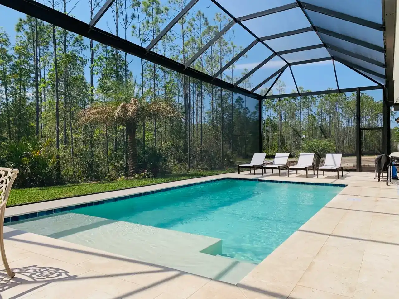 Pool enclosure installation
